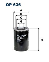Filtron ÖLfilter OP 636 FüR Seat Mitsubishi
