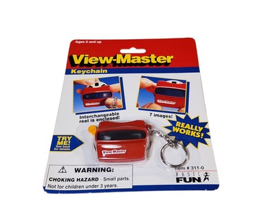 VIEW-MASTER MINI VIEWER KEYCHAIN Basic Fun 1997 (NEW & SEALED) Toy V