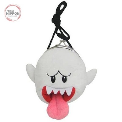 San-ei Boeki Super Mario Boo Teresa Plüsch Münzbeutel Gamaguchi 15 cm
