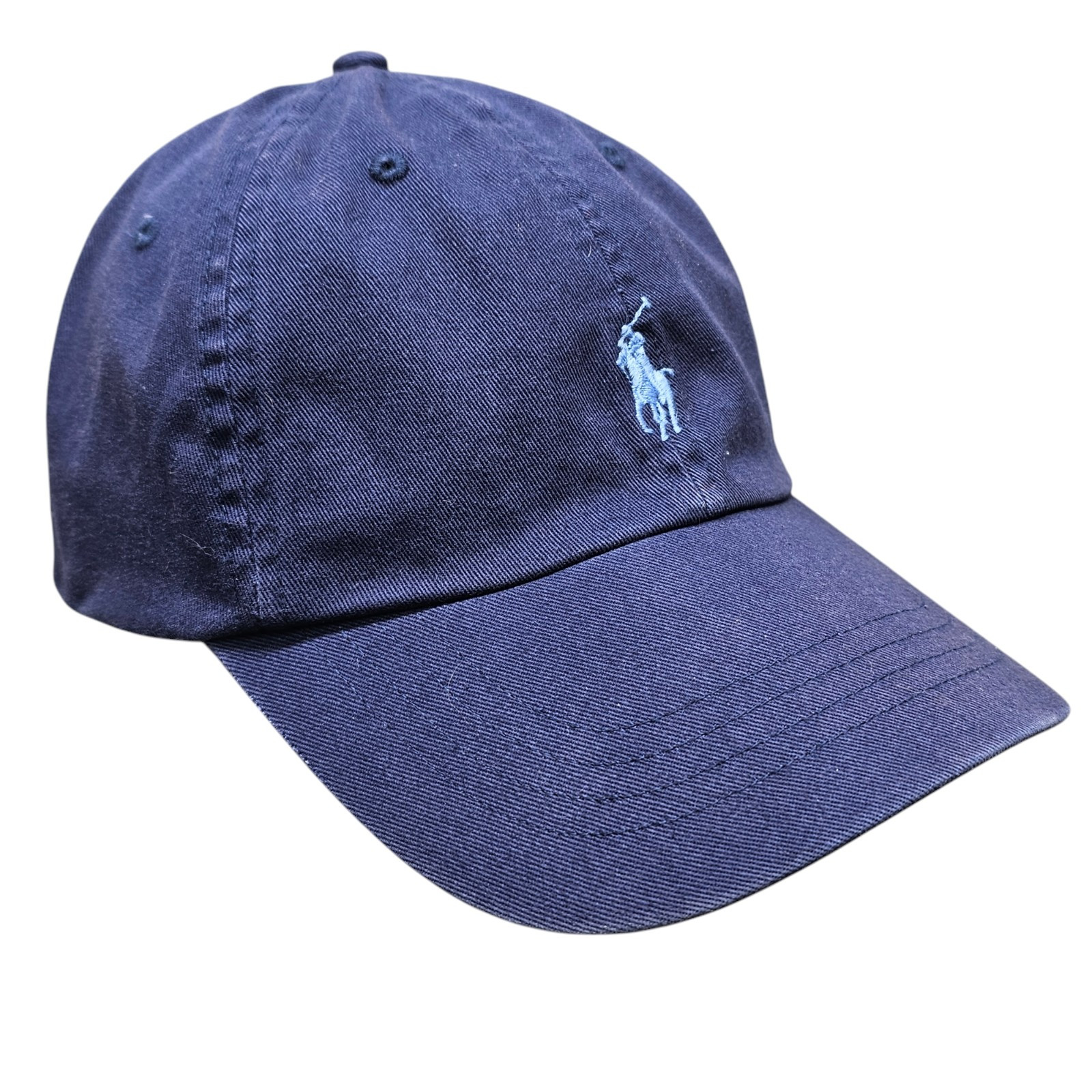 Polo Ralph Lauren Cappello Berretto Cinghia Schiena Blu Papà Baseball Regolabile Pony Logo