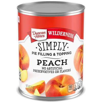 Peach Pie Filling & Topping, 21oz, Pack of 8 - Delicious Desserts!