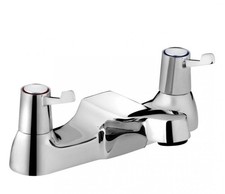 Image of BRISTAN Value Bath Deck Quarter Turn Filler Tap 3" Levers Chrome VAL2 BF C CD