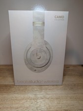 Beats By Dre Studio 3 Wireless Bluetooth Headphones White Camo Collection Sealed