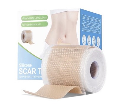 Silicone Scar Sheets, Silicone Scar Tape, 1.6 x60  Roll, Scar Removal Treatment