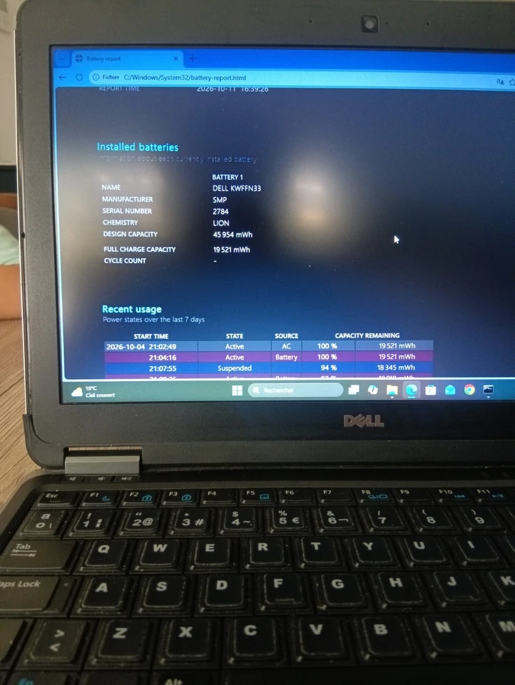 Dell Latitude E7240 · i5-4310U · 16GB · 256GB, photo 4 sur 5