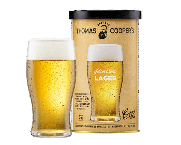Coopers Golden Crown Lager Beer Kit