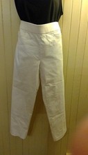 Alfred Dunner White Allure Stretch Slimming Contour Pants Size 12 NWT