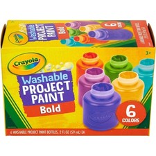 Washable Kids Paint 6 Colors Nontoxic Art Supplies for Children Toddlers