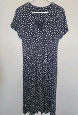 Madewell Womens Floral Faux Wrap Midi Dress Short Sleeve Side Slit Size Small