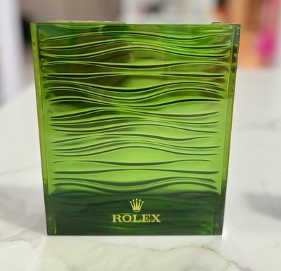 Authentic Rolex Watch Dealer Display Green Presentation Showcase Decoration Gift