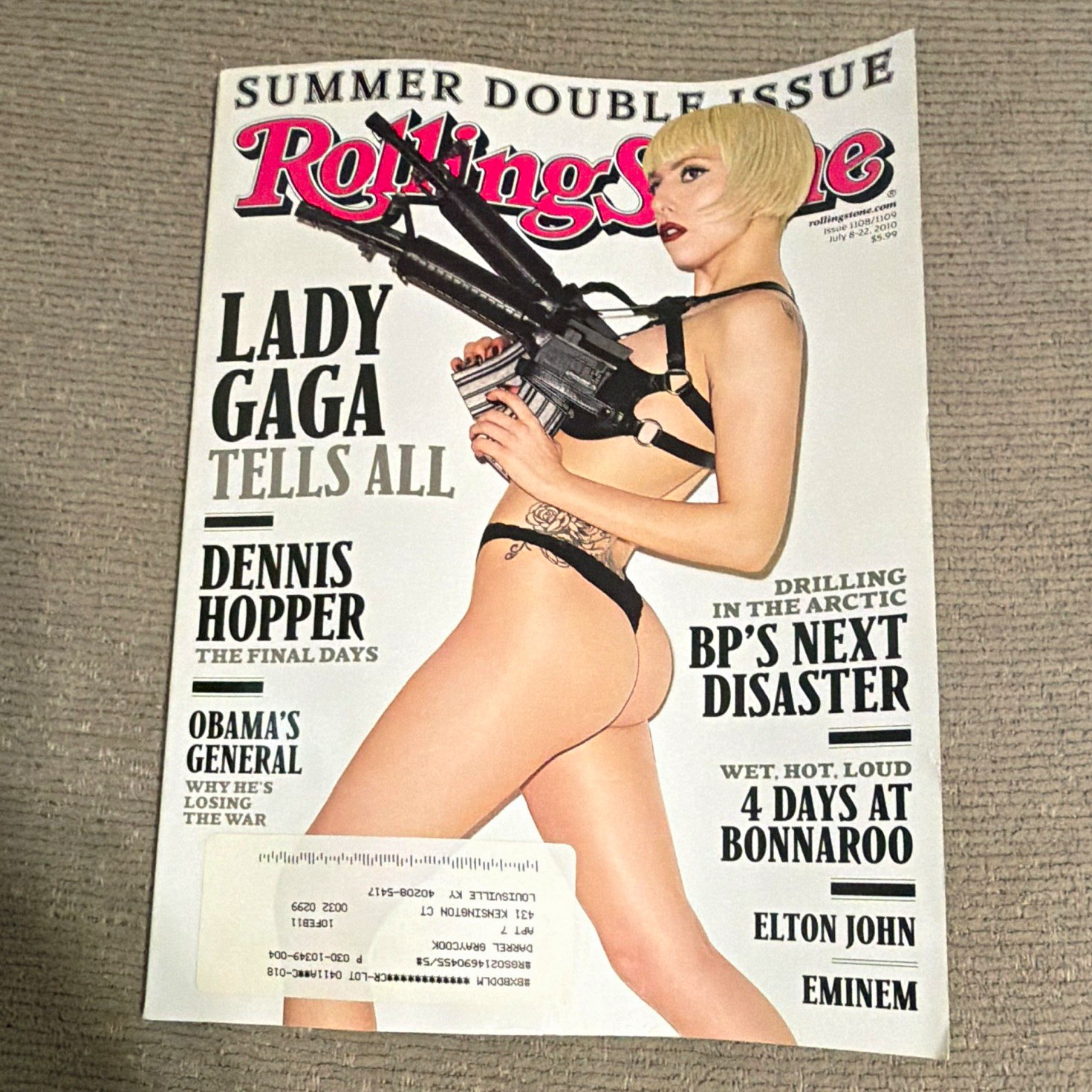 Rolling Stone July 8-22 2010 Double Issue 1089/1090 Lady Gaga Cover