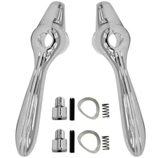 1953 1954 1955 Ford Pickup Truck Vent Window Handle Chrome Metal Pair RH+LH Side