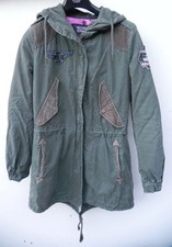 Fifty Five Diesel Dselle Division Parka Army Theme Jacket Military Style Coat