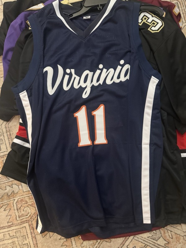Ty Jerome Virginia Custom Jersey Signed Beckett Certified