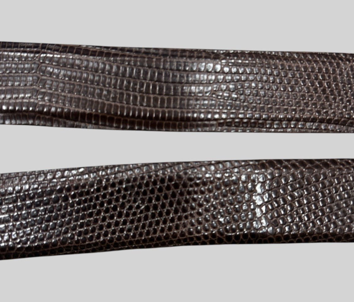 CLINT ORMS Select Java Lizard Men's Belt - Size 5… - image 3