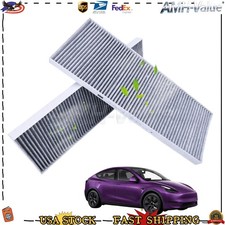 Fits For Teslas Model Y Engine Cabin Air Filter Kit Internal External AC Filter