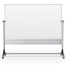 Whiteboard MooreCo 669RH-DD Whiteboard - Porcelain Steel Surface - Anodized