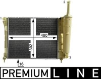 MotorküHler WasserküHler Premium Line Mahle Cr 2005 000P FüR Van Panda Fiat Lpg