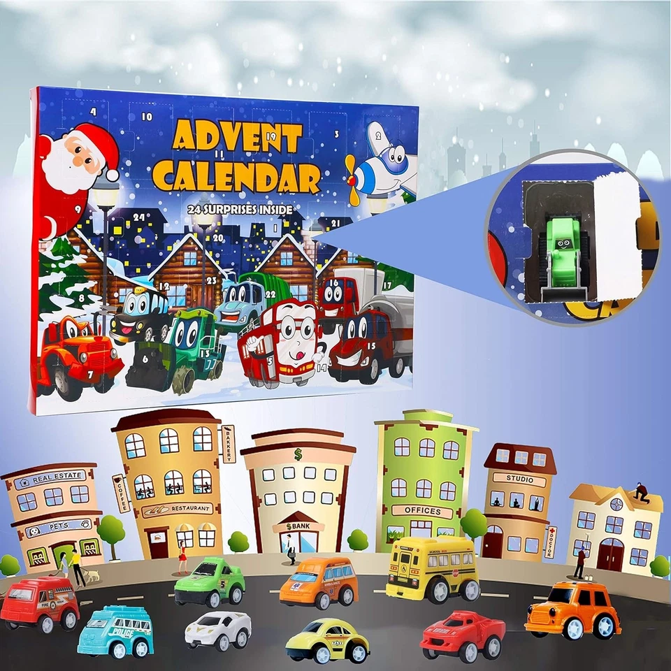 Christmas Advent Calendar 2025 with 24 Different Vehicles, Car Advent Calendar f - Image 4 of 4