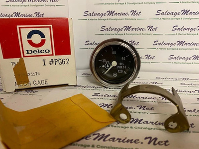 #ad AC Delco #75J3 PG62 Oil Pressure Mech Gauge GM25025176. $60.00