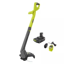 RYOBI  18V 10 in. Cordless Battery String Trimmer/Edger with 2.0 Ah Battery and
