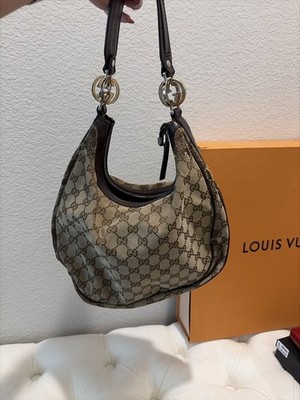 Gucci GG Canvas Britt Hobo Bag