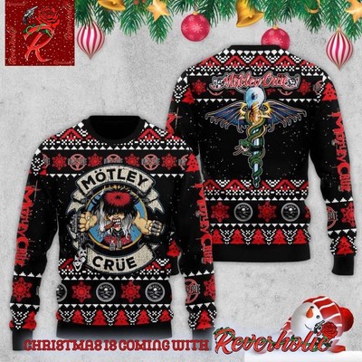 Motley Cruemas Full Size Fans Gift Christmas Ugly Sweater