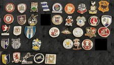 ENGLISH FOOTBALL LEAGUE ENAMEL BADGES A-M BROOCH CLASPS 2026-2027