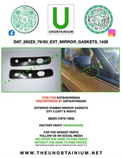 FITS/FOR DATSUN NISSAN 280ZX EXTERIOR MIRROR GASKET SET