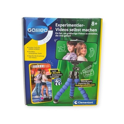 Clementoni Galileo 59327 Experimentier-Videos selbst machen Experimentierkasten
