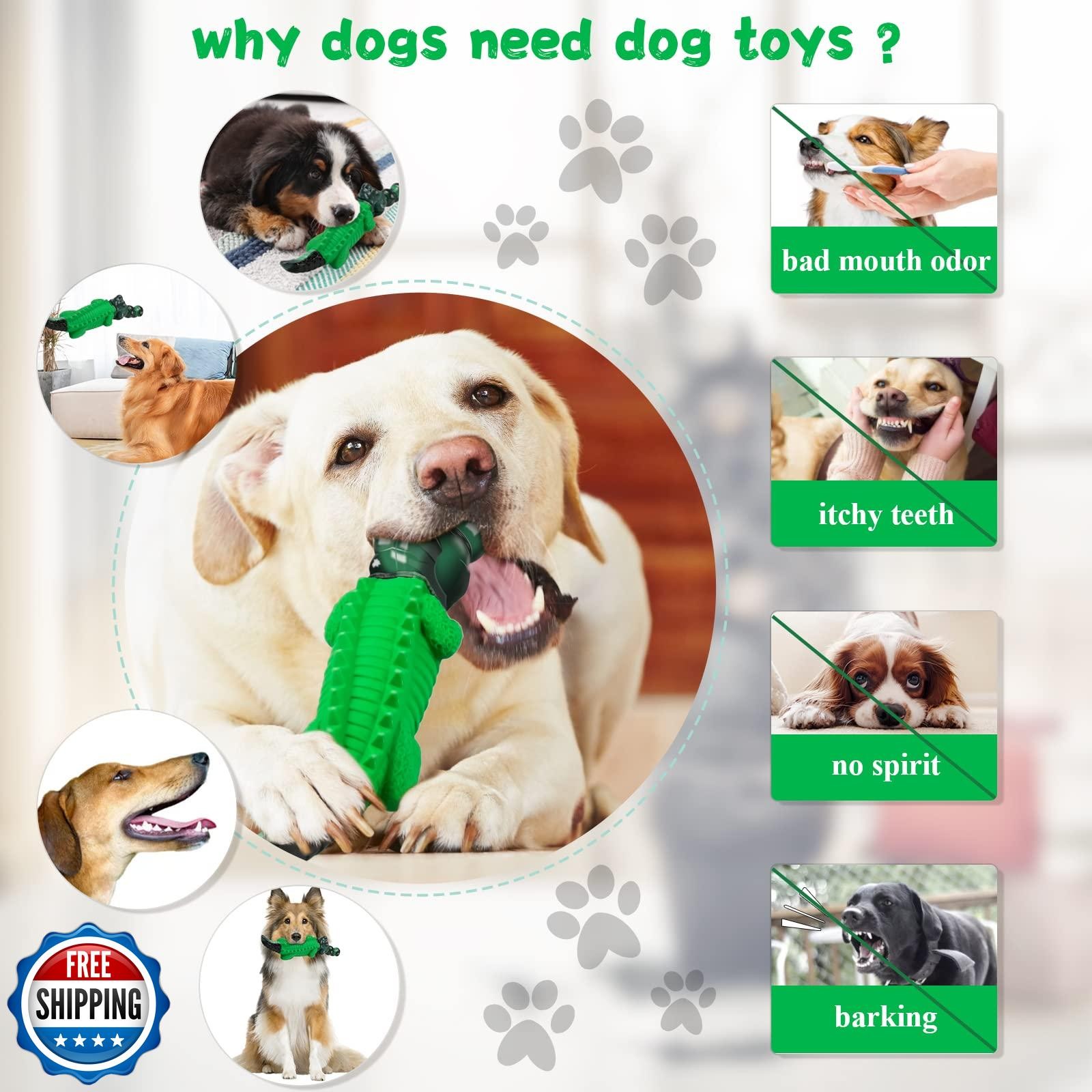 Fuufome Dog Chew Toys for Aggressive Chewers -Tough Dog Toy to Reduce Pet Anx
