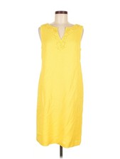 Nine West Women Yellow Casual Dress 8