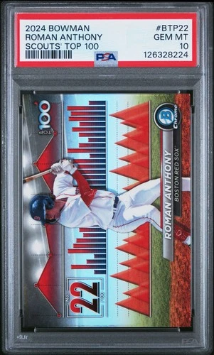 2024 Bowman Bowman Scouts' Top 100 #BTP22 Roman Anthony PSA 10 RC