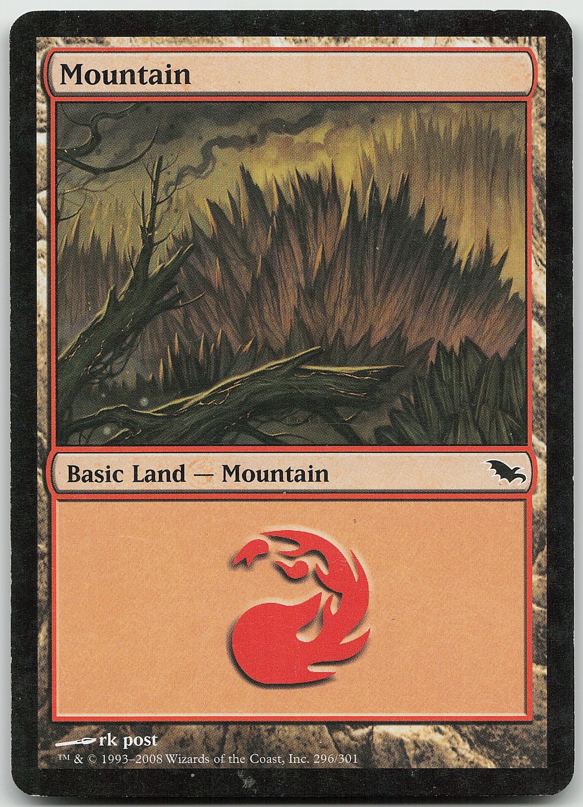 Mountain 296 Land Shadowmoor MP MTG