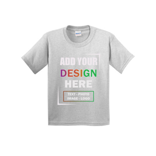 Personalized Custom Gildan Youth Heavy Cotton Kid's T-Shirt USA Gift Tee - Picture 3 of 52