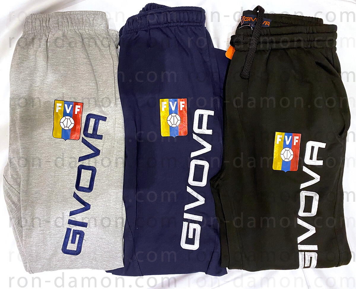 Givova Pantalon De Survêtement Lune Homme - Molletonné Confortable, Bleu