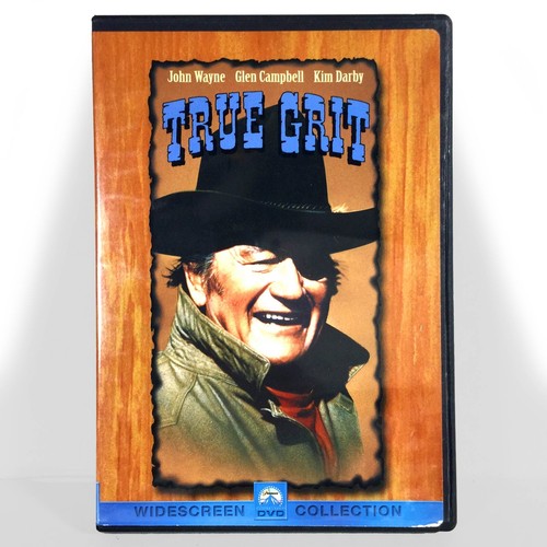 True Grit (DVD, 1969, Widescreen) John Wayne Kim Darby Glen Campbell