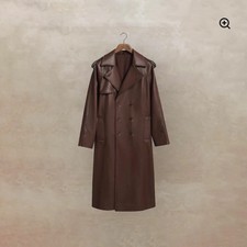House Of Sunny Brown Montague Trench Coat Jacket Size Large Fit M-xl Rrp £235