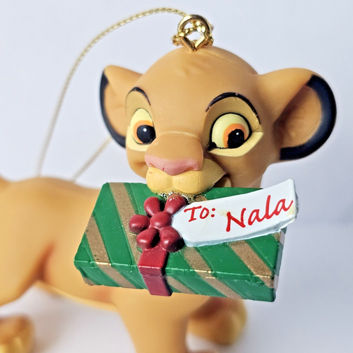 Grolier 26231 Disney Christmas Magic Ornament 161 Simba with Gift - Lion King - Picture 4 of 9