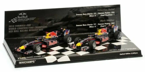 Modellini statici di auto da corsa Formula 1 MINICHAMPS redbull
