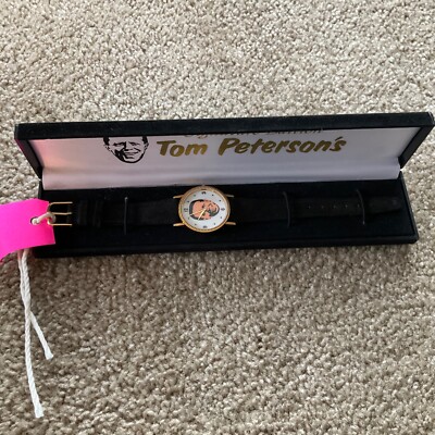 Tom Peterson's Watch Original Leather Band Signature Edition In Box Need Battery