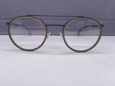 IC! Berlin Brille Herren Rund Panto Grau  Buran Windsor Metall Kunststoff