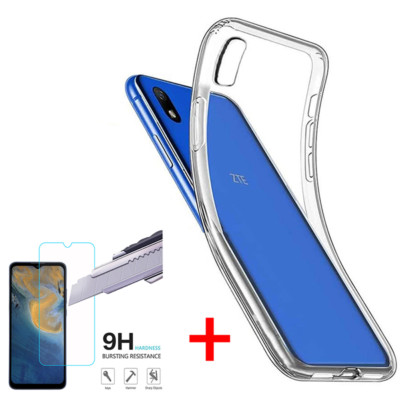 Case Cover + Screen Protector Tempered Glass For ZTE Blade A71 A31 Plus A51 A52
