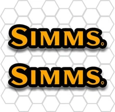 Simms Fishing Graphics Marine Decals Professional Vinyl