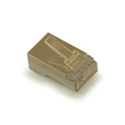 RJ45 Modular Plugs for CAT6 **SHIELDED** Wire  Pkg of 100