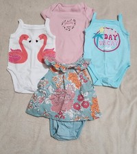 Baby Girl 0/3 Mo. Bundle of 4 for Summertime  489 