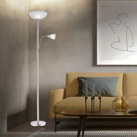 Standleuchte Deckenfluter Stehlampe Led Lesefunktion Flexo Arm Mit Schalter