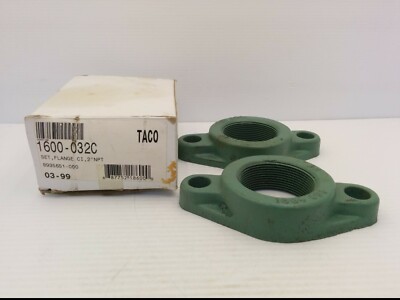 TACO 1600-032C FLANGE SET, 2'' NPT, CAST IRON, SET OF 2, NIB