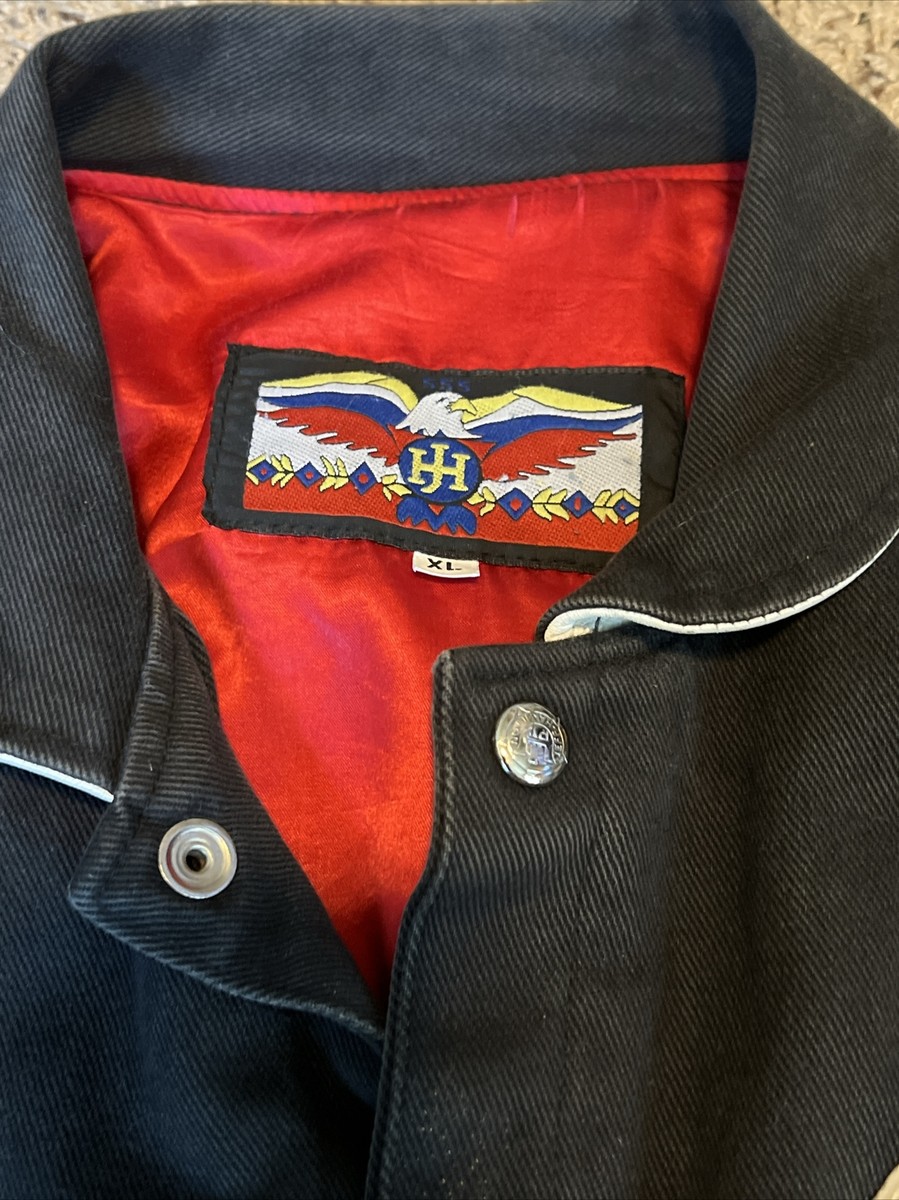 Vintage Jeff Hamilton Leather Mickey Mouse Wild One Bomber Jacket