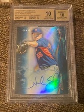 Noah Syndergaard 2014 bowman Sterling blue refractor auto autograph 12/25 bgs 10